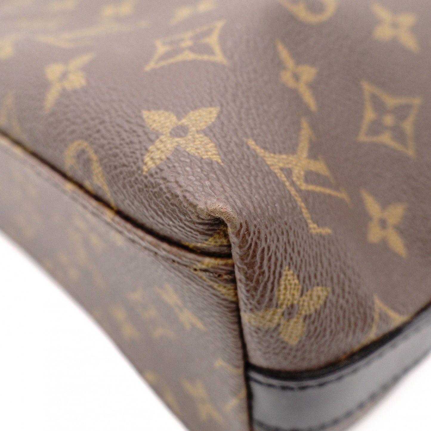 LOUIS VUITTON Kitán Monogram Makassar Handbag, PVC/Leather, Brown, Men's
