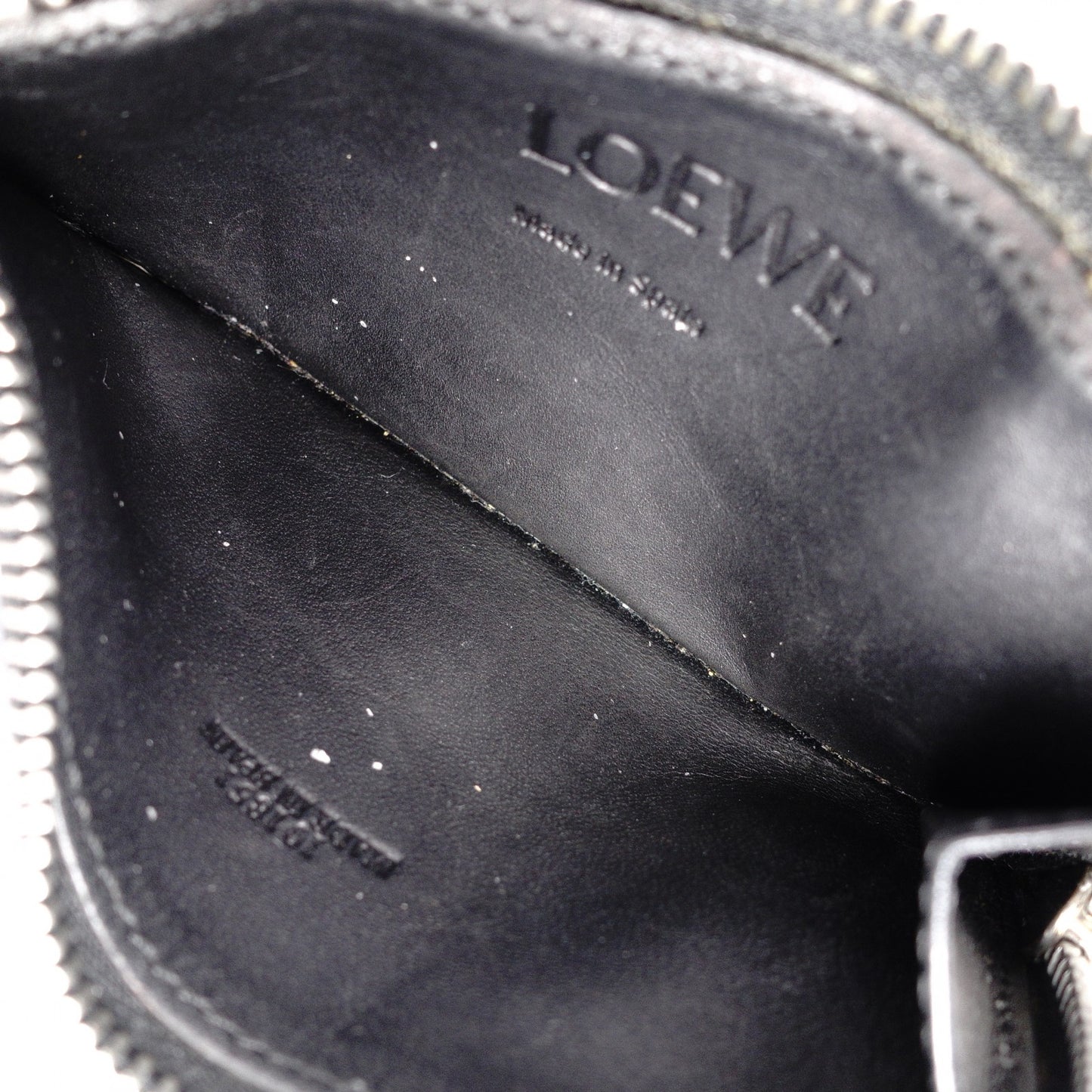 LOEWE Anagram Coin Case, Leather, Blue, Card Case