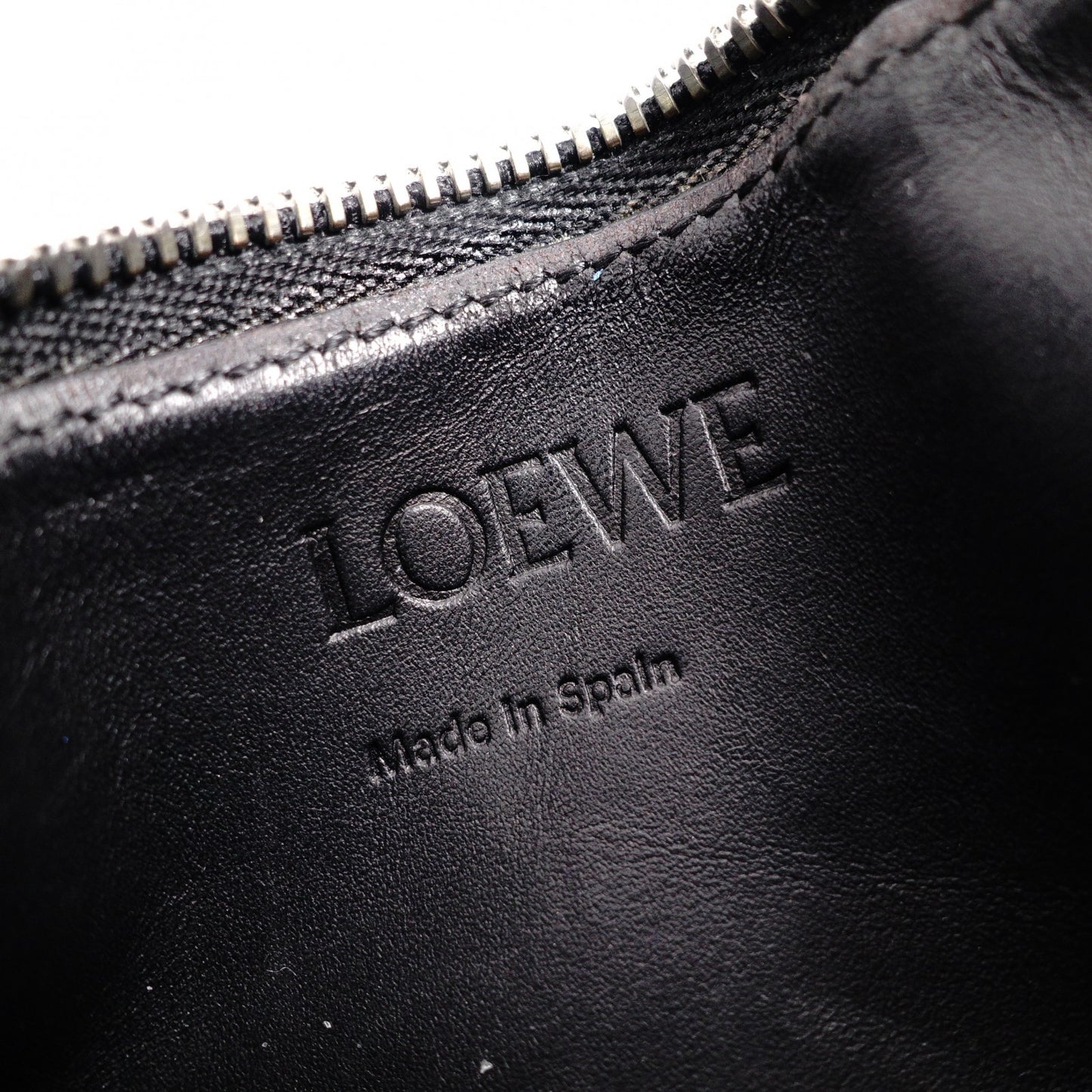 LOEWE Anagram Coin Case, Leather, Blue, Card Case