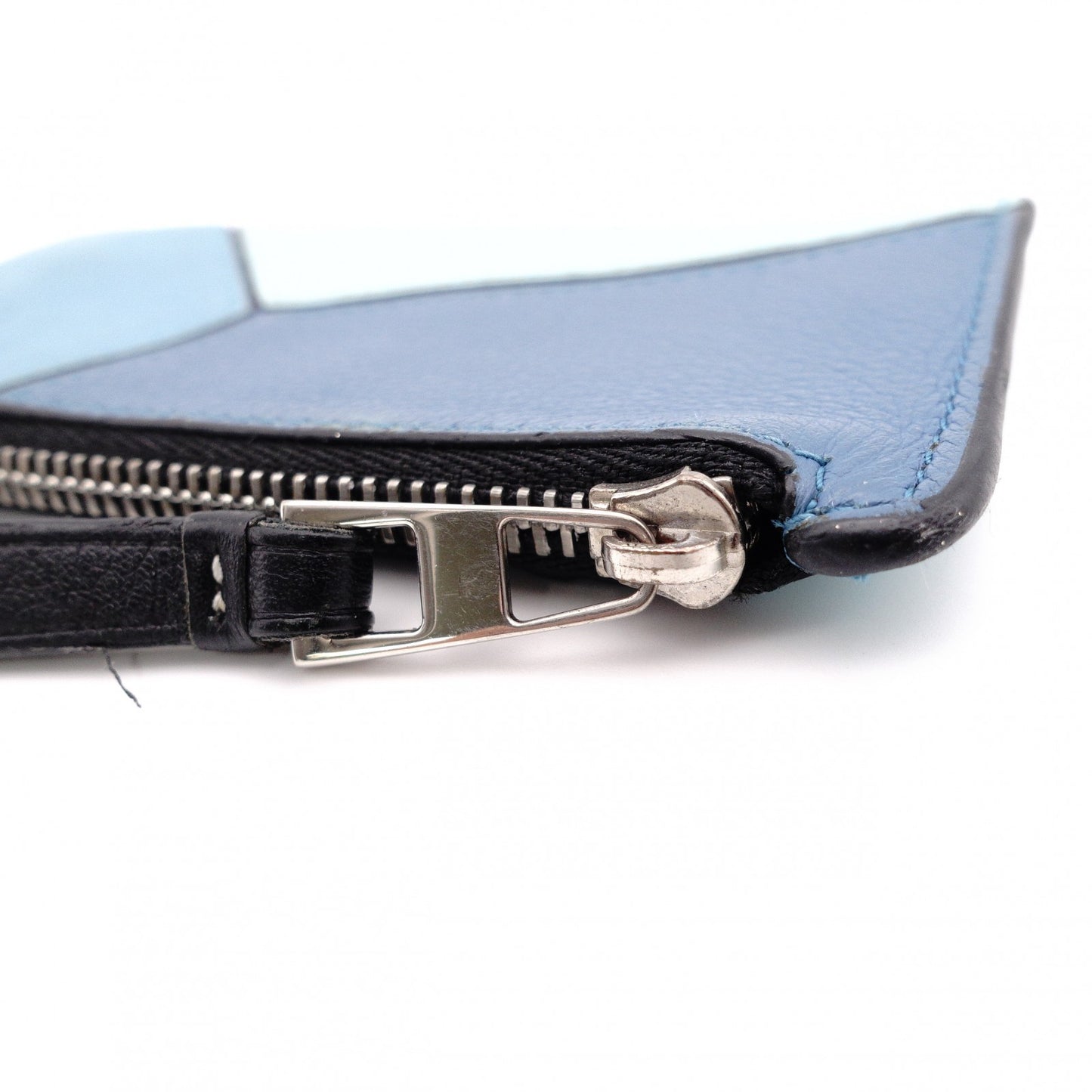LOEWE Anagram Coin Case, Leather, Blue, Card Case