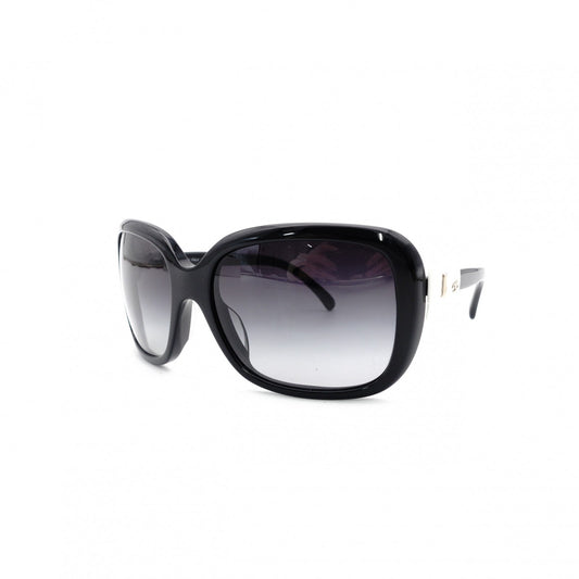 CHANEL Side Ribbon Sunglasses Black 60□17 135 7171-A with Case R801014