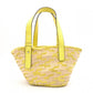 LOEWE Anagram Basket Handbag, Raffia, Beige and Yellow, Logo, Wicker Bag