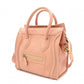 CELINE Luggage Nano Shopper Handbag, Leather, Coral Orange, 2-Way Crossbody