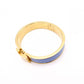 HERMES Click H Bracelet, Metal, Gold and Blue, Size ST