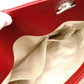 CHANEL Matelassé Shoulder Bag, Leather, Red Caviar Skin, Silver Hardware