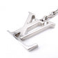 LOUIS VUITTON Charm, Metal, Silver, LV Logo