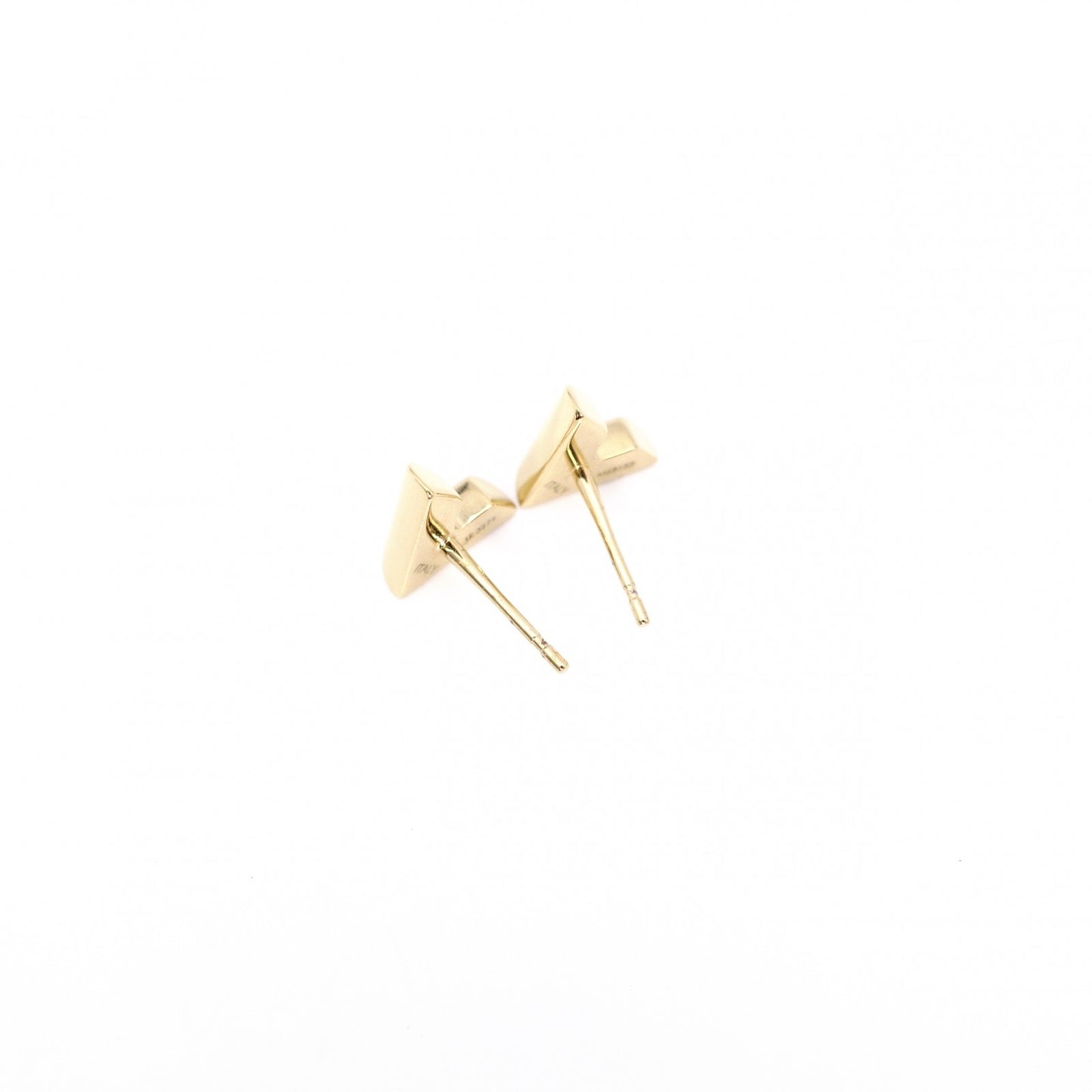 LOUIS VUITTON Essential V Earrings, Metal, Gold