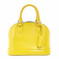 LOUIS VUITTON Epi Alma BB Handbag 2-Way Yellow Leather Crossbody Silver Hardware R81170