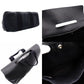 HERMES Valparaiso MM Tote Bag Black Canvas Leather Black Handbag R801121