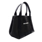 Balenciaga Navy Cabas S Size Black Canvas Black with Pouch Handbag 7-11-791