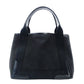 Balenciaga Navy Cabas S Size Black Canvas Black with Pouch Handbag 7-11-791