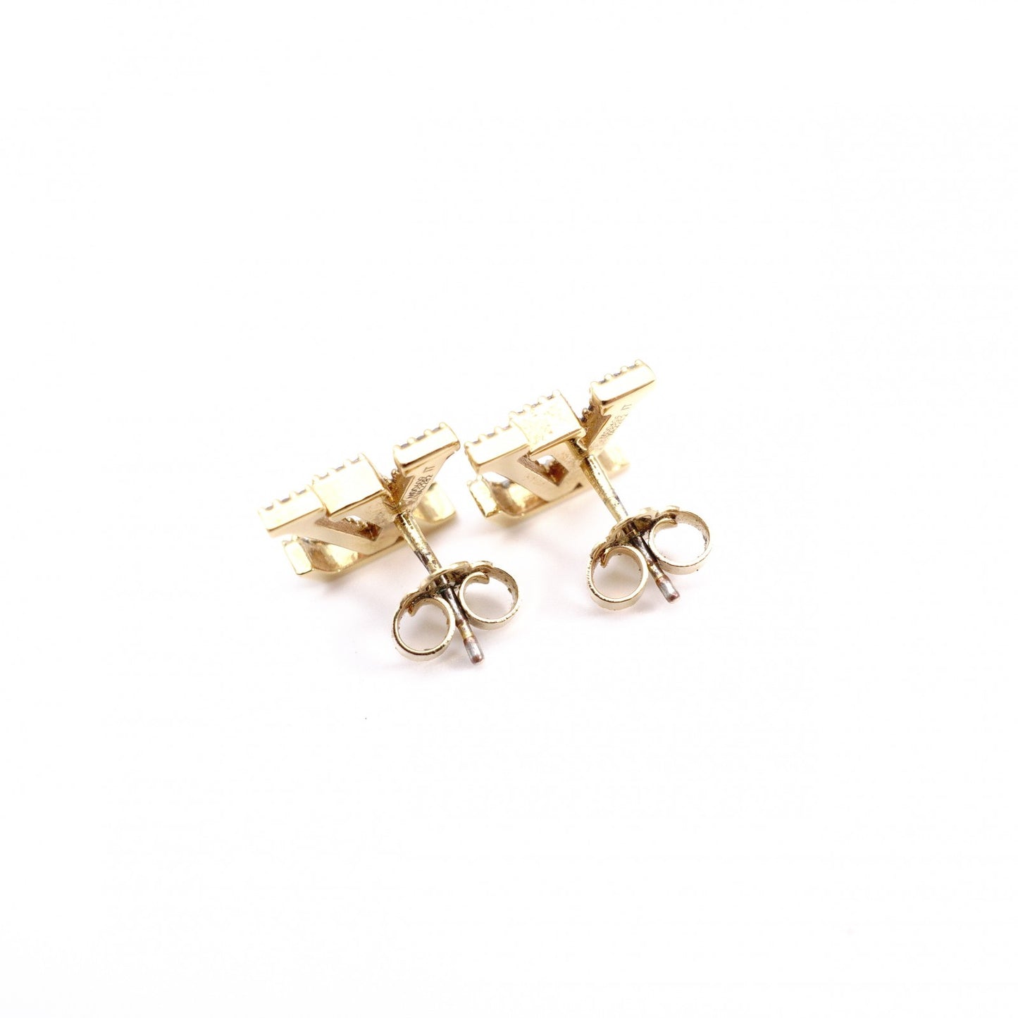LOUIS VUITTON LV Iconic Strass Earrings, Metal/Rhinestone, Gold