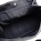 HERMES Valparaiso MM Tote Bag Black Canvas Leather Black Handbag R801121