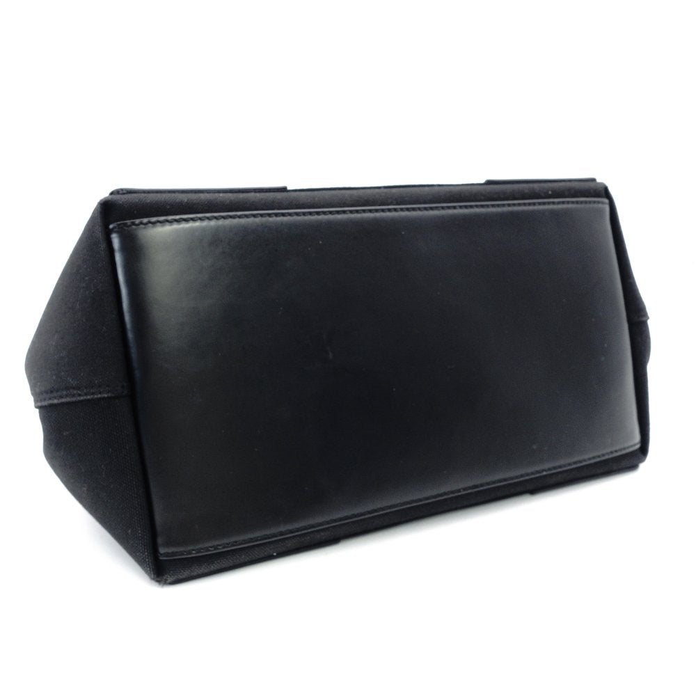 Balenciaga Navy Cabas S Size Black Canvas Black with Pouch Handbag 7-11-791