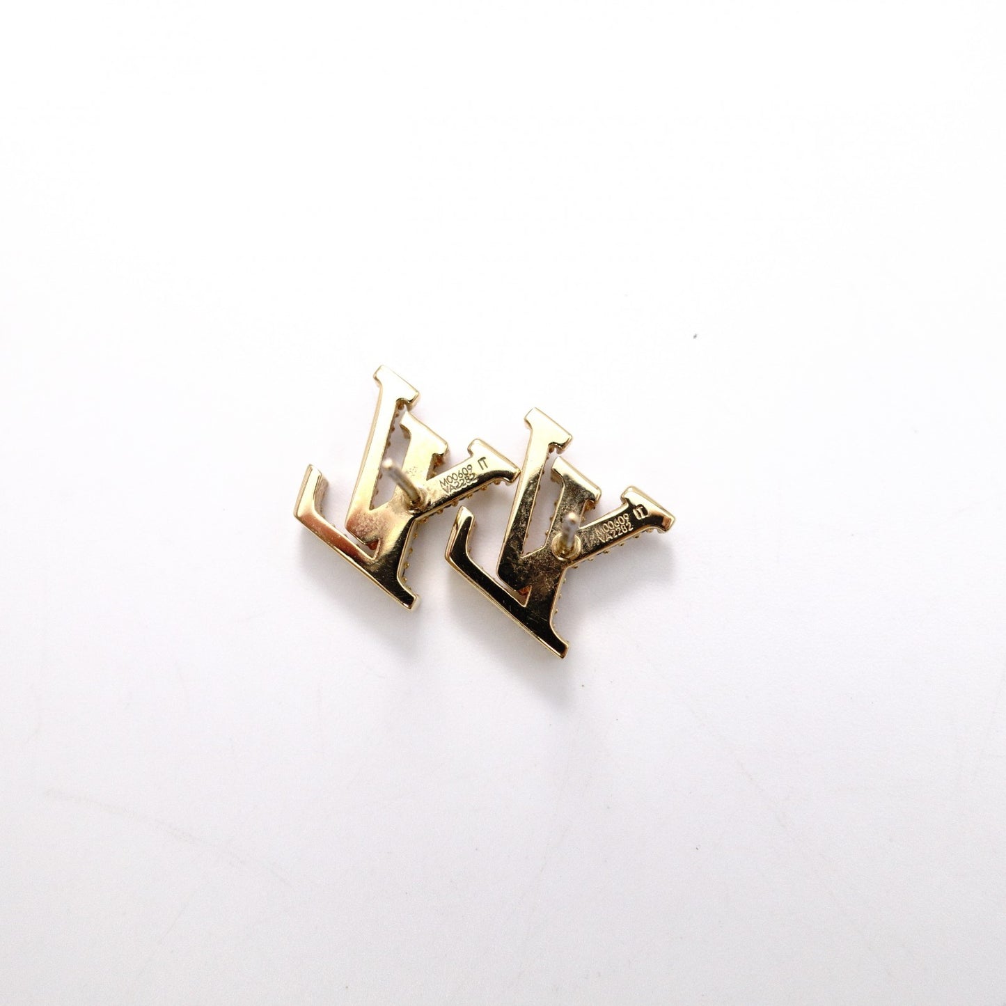 LOUIS VUITTON LV Iconic Strass Earrings, Metal/Rhinestone, Gold