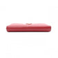 PRADA Saffiano Long Wallet, Leather, Red, Triangle Logo, Red with Gold Hardware
