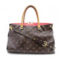 LOUIS VUITTON Parrot Monogram Canvas Handbag, Brown, 2-Way
