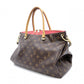 LOUIS VUITTON Parrot Monogram Canvas Handbag, Brown, 2-Way