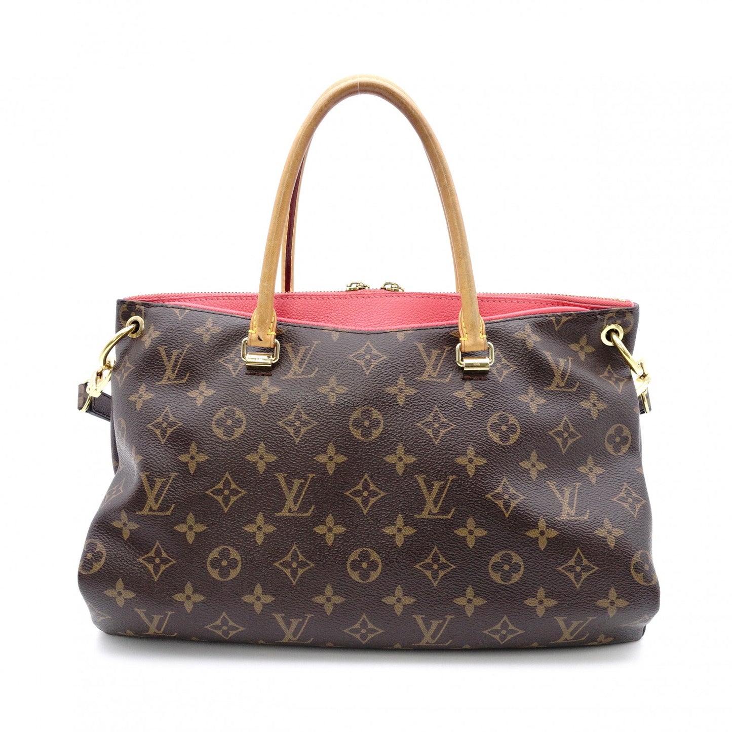 LOUIS VUITTON Parrot Monogram Canvas Handbag, Brown, 2-Way