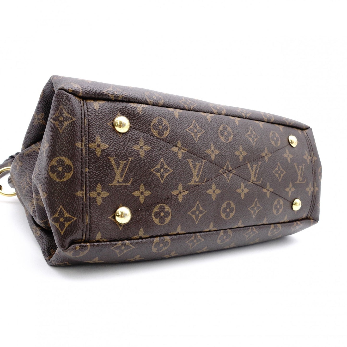 LOUIS VUITTON Parrot Monogram Canvas Handbag, Brown, 2-Way