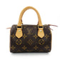 Louis Vuitton Speedy Mini Monogram Canvas Handbag 2-Way Crossbody R801110