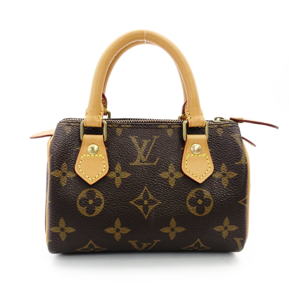 Louis Vuitton Speedy Mini Monogram Canvas Handbag 2-Way Crossbody R801110