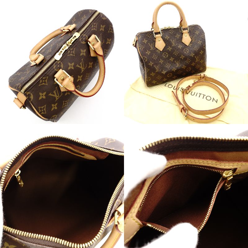 Louis Vuitton Speedy 25 Bandoulière M46977 Monogram Canvas Handbag 2-Way Crossbody R801011
