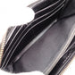 CHANEL Lambskin Matelassé Round Zippy Long Wallet, Leather, Black, Gunmetal, CC Logo, Coco Logo