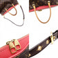 LOUIS VUITTON Parrot Monogram Canvas Handbag, Brown, 2-Way