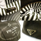 PRADA Canapa Handbag Khaki 2-Way Canvas Crossbody Stripe Women's R801234