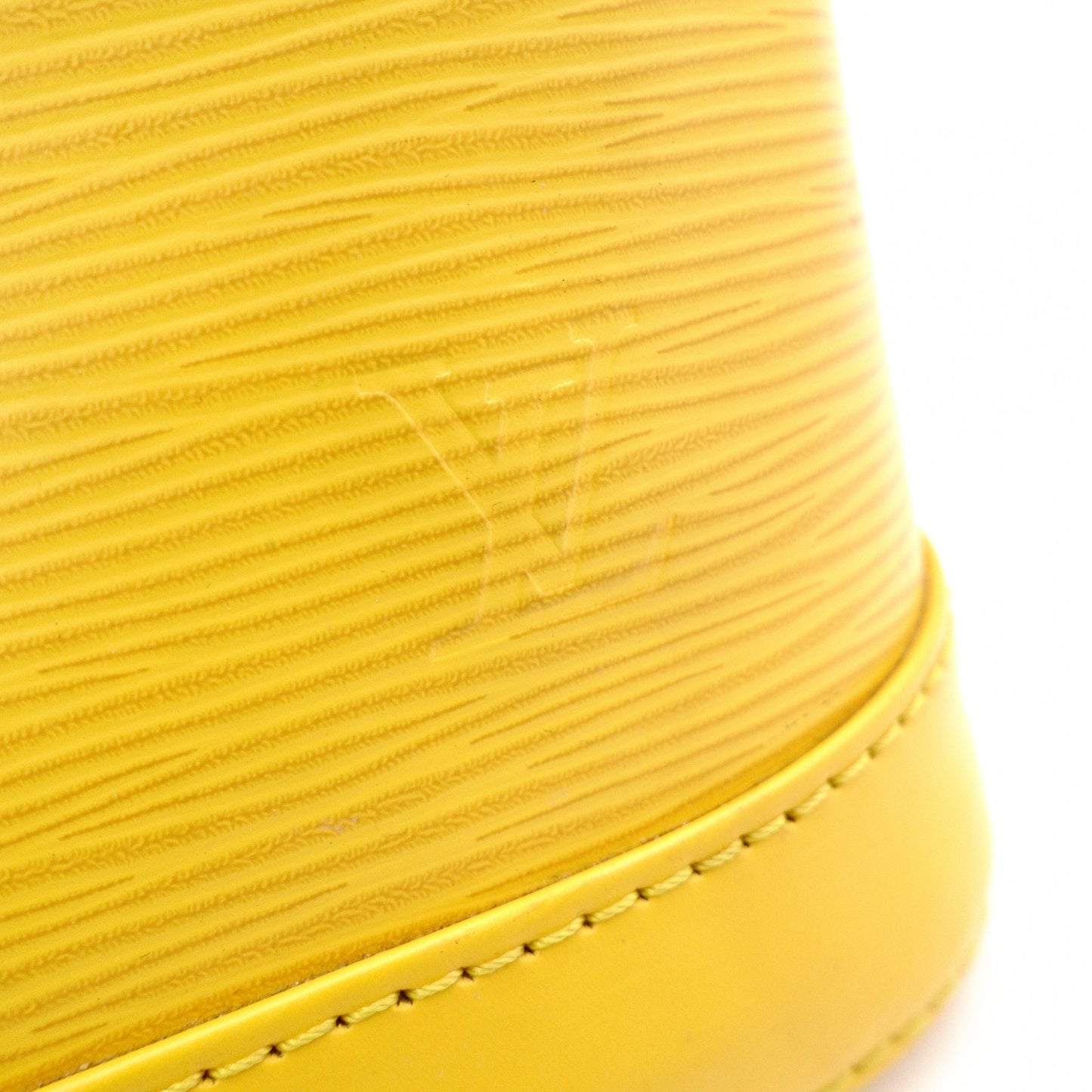 LOUIS VUITTON Alma BB Epi Handbag, Leather, Yellow, 2-Way