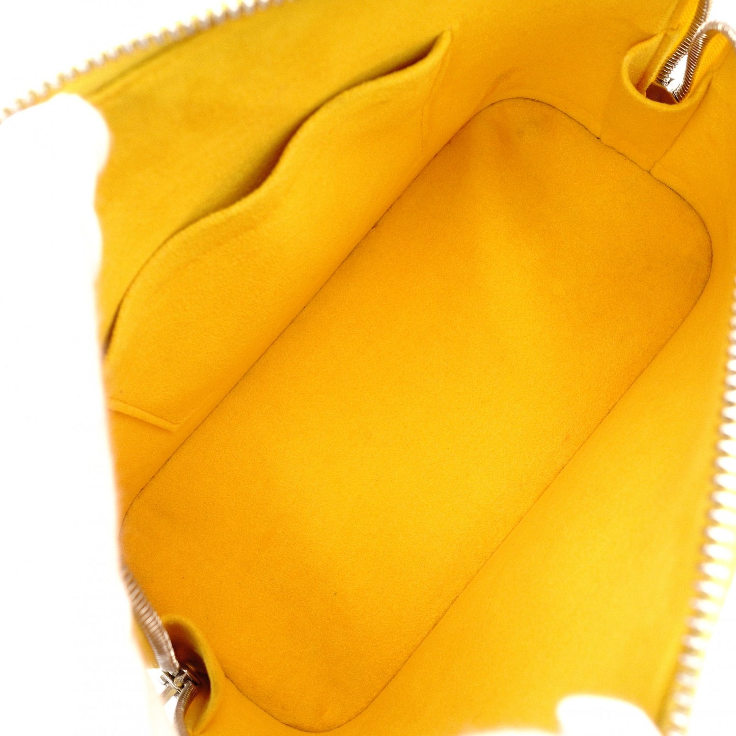 LOUIS VUITTON Alma BB Epi Handbag, Leather, Yellow, 2-Way