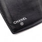 CHANEL Coco Logo Long Wallet, Patent Leather, Black, CC Logo