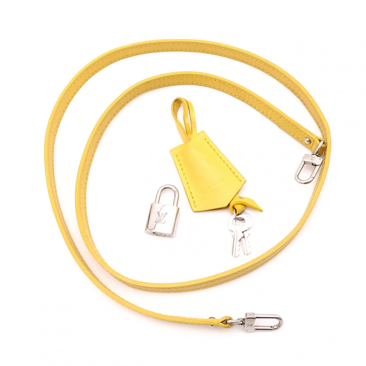 LOUIS VUITTON Alma BB Epi Handbag, Leather, Yellow, 2-Way