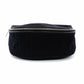 FENDI Zucca Embossed Body Bag Black Waist Bag Black Canvas Silver Hardware FF Logo Men's 7-12-846