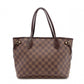 LOUIS VUITTON Neverfull PM Damier Ébène Tote Bag / PVC / Leather / Brown