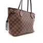 LOUIS VUITTON Neverfull PM Damier Ébène Tote Bag / PVC / Leather / Brown