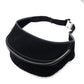 FENDI Zucca Embossed Body Bag Black Waist Bag Black Canvas Silver Hardware FF Logo Men's 7-12-846
