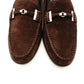 TOD'S Loafer Slip-On Size 36 Suede Brown Approximately 9.1" Flat Shoes Women's R801463