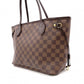 LOUIS VUITTON Neverfull PM Damier Ébène Tote Bag / PVC / Leather / Brown