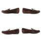 TOD'S Loafer Slip-On Size 36 Suede Brown Approximately 9.1" Flat Shoes Women's R801463
