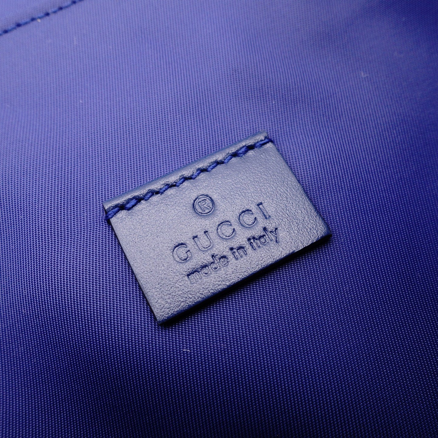Unused, with tags: GUCCI Canvas Shoulder Bag, Blue