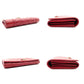 CHANEL Mademoiselle Vintage Long Wallet Matelassé Flap Long Wallet Red Leather Red Wallet R801026