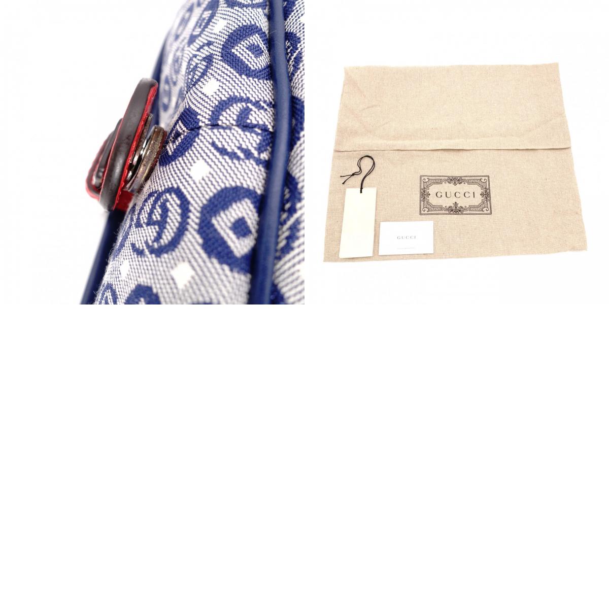 Unused, with tags: GUCCI Canvas Shoulder Bag, Blue