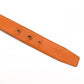 HERMES Constance Belt, Leather, Black and Orange, with “L” stamp, silver hardware