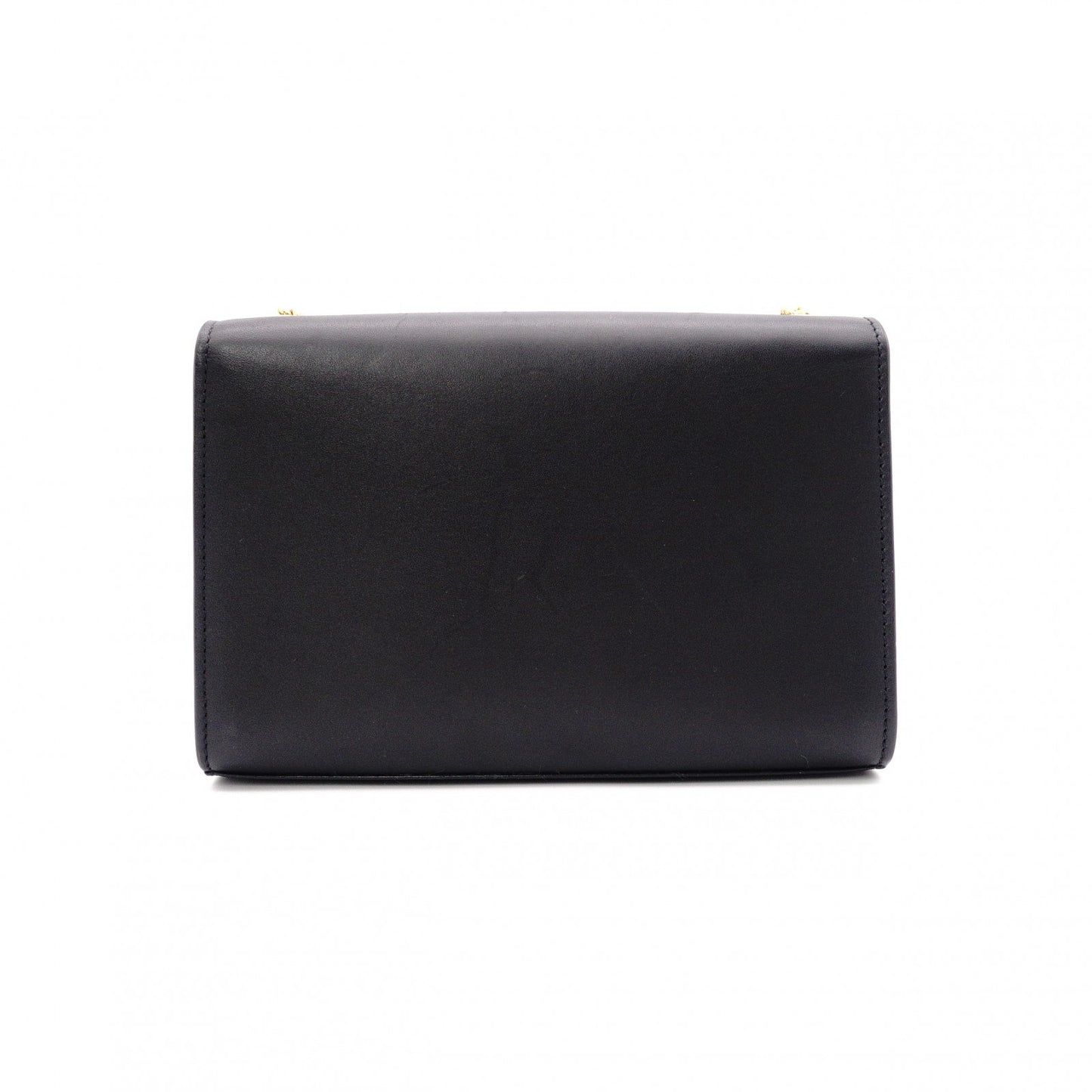 YVES SAINT LAURENT Medium Grained Poodle Kate Shoulder Bag, Leather, Black