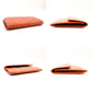 GOYARD Marinié Bifold Wallet Orange Leather Coin Case Mini Wallet Logo 7-8-304