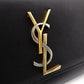 YVES SAINT LAURENT Medium Grained Poodle Kate Shoulder Bag, Leather, Black