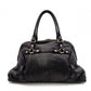 GUCCI Horsebit Shoulder Bag, Leather, Black, Gold Hardware, Tote Bag