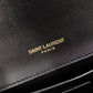 YVES SAINT LAURENT Medium Grained Poodle Kate Shoulder Bag, Leather, Black